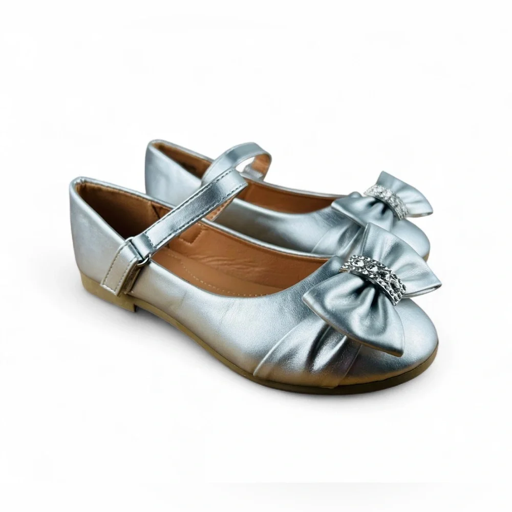 CHILDREN'S BALLERINA FLATS (EVANA) - Picture 2 of 6